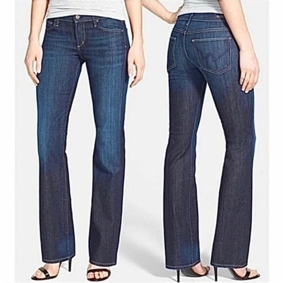Citizens Of Humanity Blue Dita Petite Bootcut Flare Jeans 31 - Picture 1 of 12